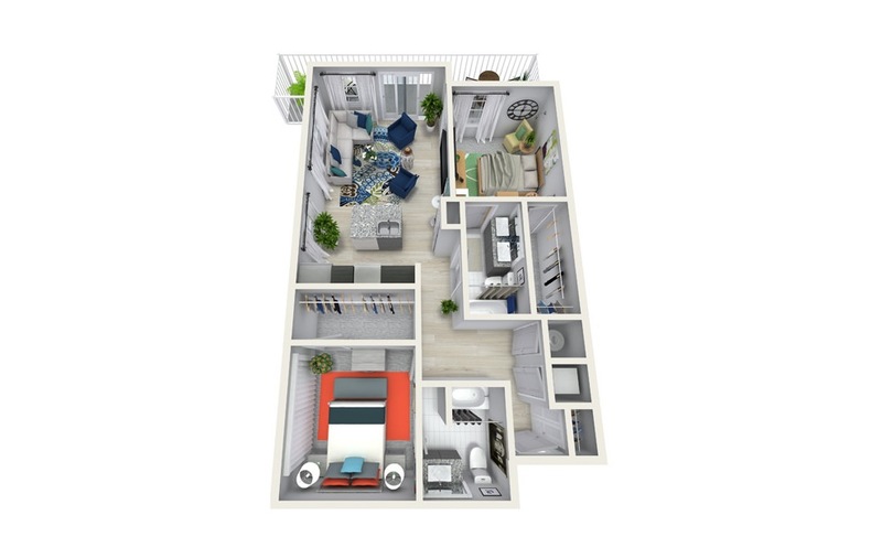 Private Room in 2Bed.2Bath