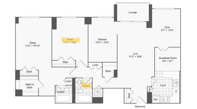Private Room in 2Bed.2Bath