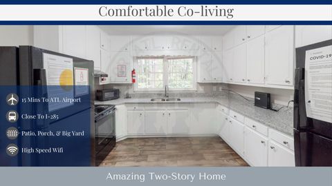 **SuperHost** Amazing Two Story home in Conley! Free WiFi! Open Layout! Spacious Bedrooms! (id. 889)