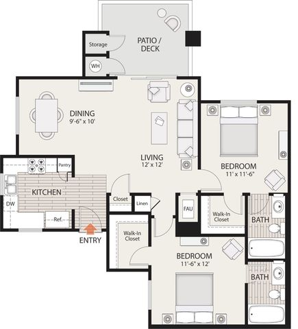 roommates in Irvine Private Room in 2Bed.2Bath - cirtru.com