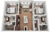 Private Room in 2Bed.2Bath