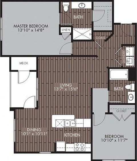 Private Room in 2Bed.2Bath