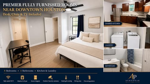 PREMIER FULLY FURNISHED ROOMS NEAR DOWNTOWN HOUSTON (id. 40566)