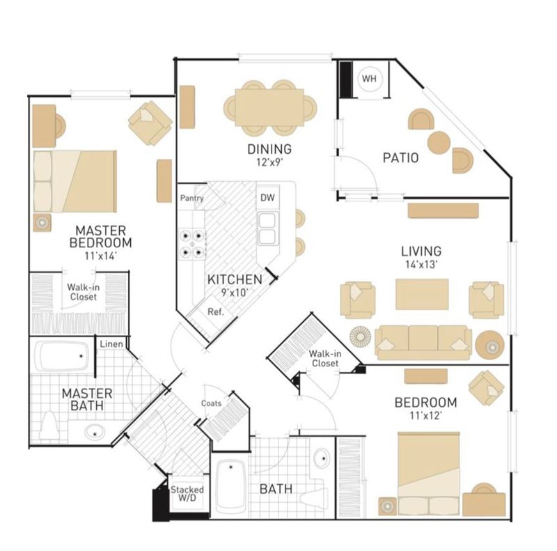 roommates in San Jose Private Room in 2Bed.2Bath - cirtru.com