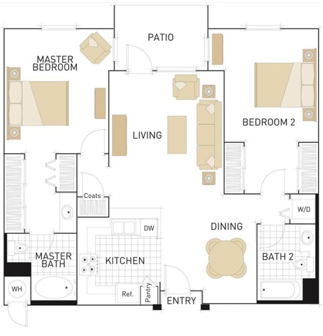 roommates in San Jose 2 Bed 2 Bath apartment available - cirtru.com