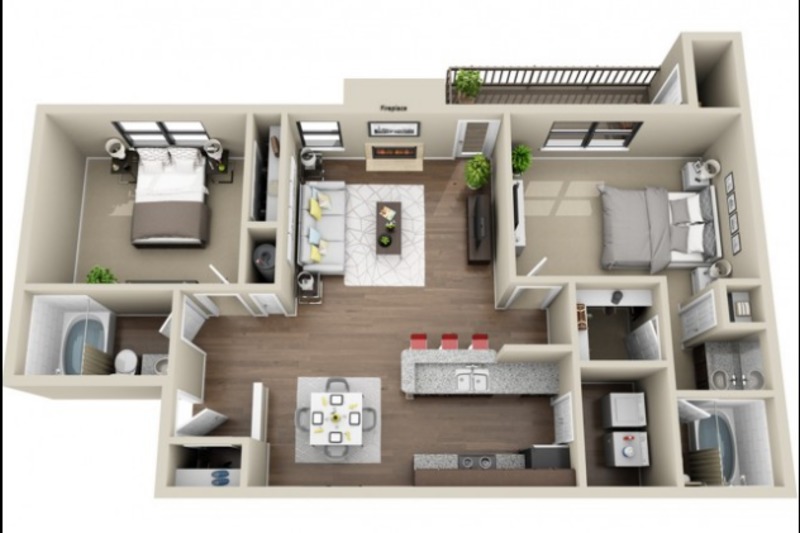 1B/1Ba in 2B/2Ba in N Druid Hills
