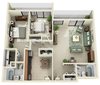 Private Room in 2Bed.2Bath