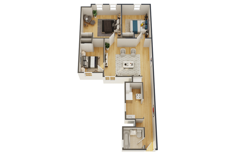 Private Room in 3Bed.1Bath