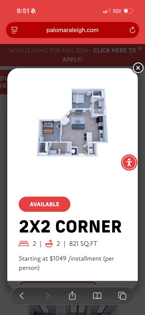 Shared Room in 2Bed.2Bath