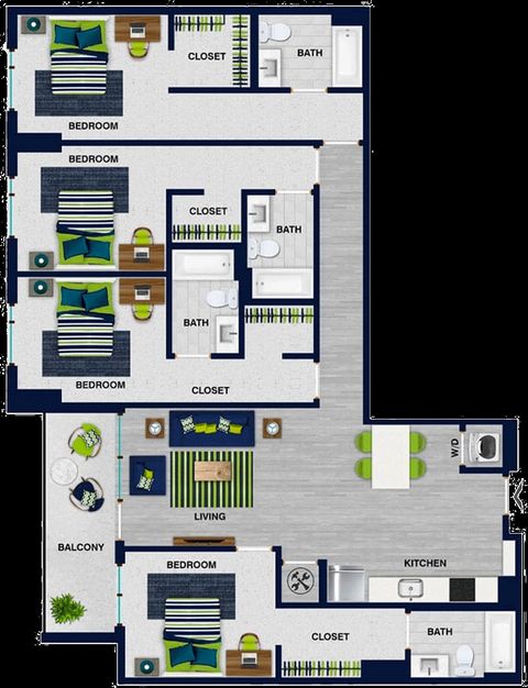 roommates in Atlanta Private Room in 1Bed.1Bath - cirtru.com