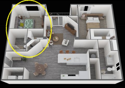 Private Room in 2Bed.2Bath