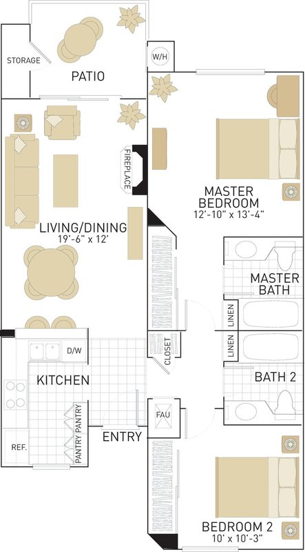 Private Room in 2Bed.2Bath