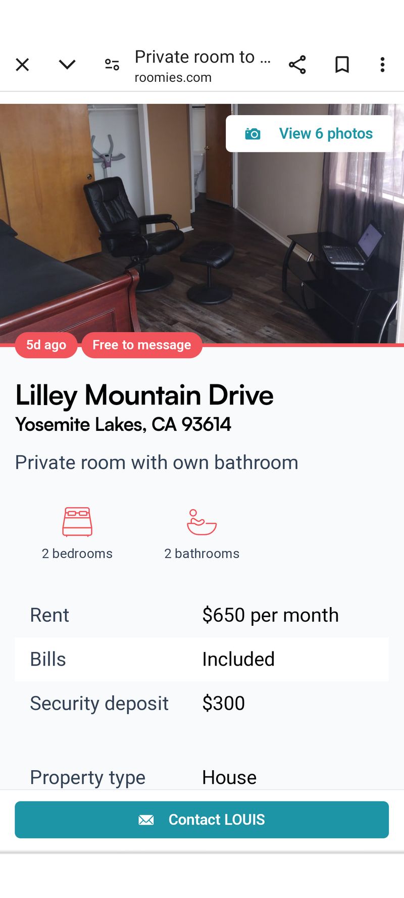 roommates in Coarsegold Private Room in 2Bed.1.5Bath - cirtru.com